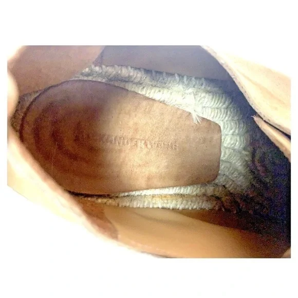 Alexander Wang Tan Devon Suede Espadrille Flats - Picture 11 of 12